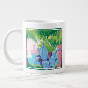 Vintage Travel Poster Werbung Puerto Rico 2 Jumbo-Tasse
