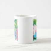 Vintage Travel Poster Werbung Puerto Rico 2 Kaffeetasse (Mittel)