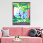 Vintage Travel Poster Werbung Puerto Rico 2 Leinwanddruck (Insitu (Wohnzimmer))
