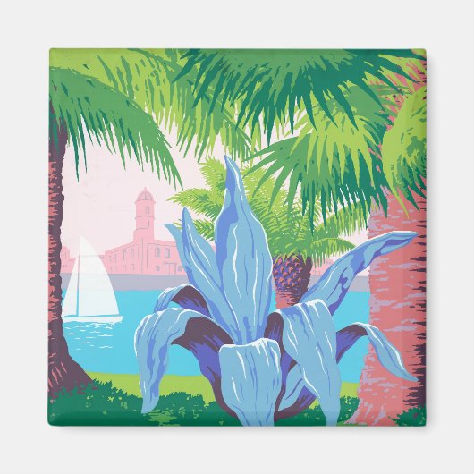 Vintage Travel Poster Werbung Puerto Rico 2 Magnet (Vorne)