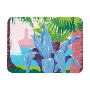Vintage Travel Poster Werbung Puerto Rico 2 Magnet