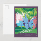 Vintage Travel Poster Werbung Puerto Rico 2 Postkarte (Vorne/Hinten)