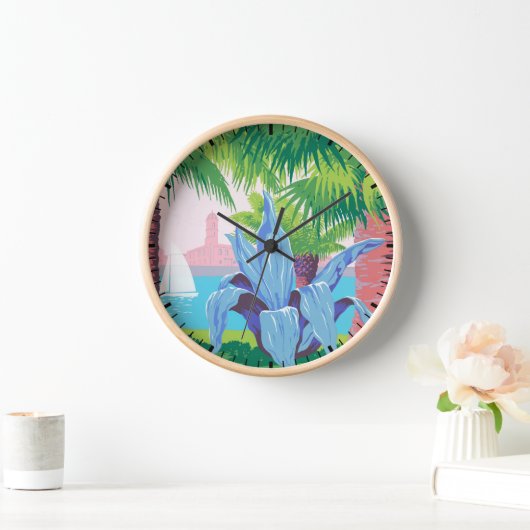 Vintage Travel Poster Werbung Puerto Rico 2 Uhr (Zuhause)