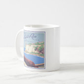 Vintage Travel Poster Werbung Puerto Rico Kaffeetasse (Vorderseite Links)