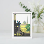 Vintage Travel Poster, Wien Postkarte (Stehend Vorderseite)