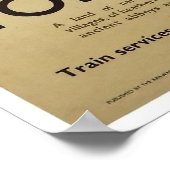 Vintage Travel Poster Yorkshire Dales England (Ecke)