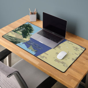 Vintage Travel Poster zeigt Fort Marion Schreibtischunterlage