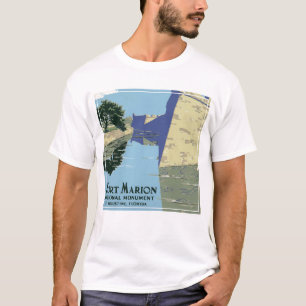 Vintage Travel Poster zeigt Fort Marion T-Shirt
