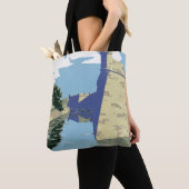 Vintage Travel Poster zeigt Fort Marion Tasche (Von Nahem)