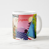 Vintage Travel Posters Jumbo-Tasse (Vorderseite Rechts)