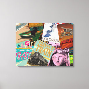 Vintage Travel Posters Leinwanddruck