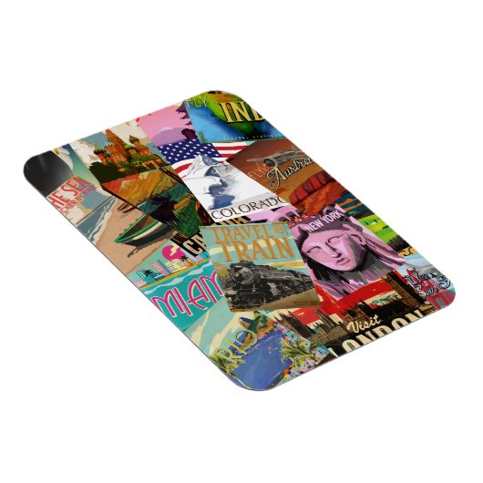 Vintage Travel Posters Magnet (Rechte Seite)