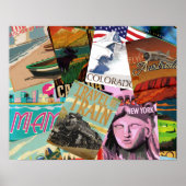 Vintage Travel Posters Poster (Vorne)