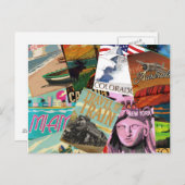 Vintage Travel Posters Postkarte (Vorne/Hinten)