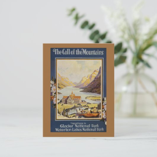 Vintage Travel Postkarte (Stehend Vorderseite)