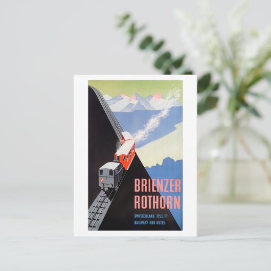 Vintage Travel Postkarte Brienzer Rothorn (Stehend Vorderseite)