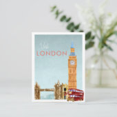 Vintage Travel Postkarte | London (Stehend Vorderseite)
