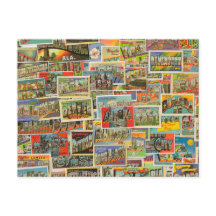 Vintage Travel Postkarten Leere Postkarte