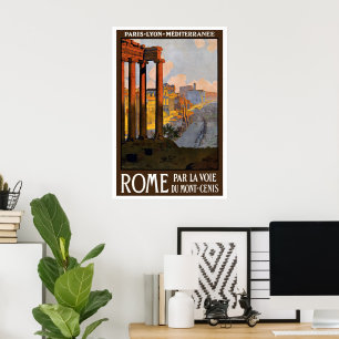 Vintage Travel, Rom Italien Forum Romanum bei Morg Poster