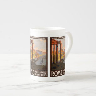 Vintage Travel Rom Italien Tasse