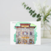 Vintage Travel Romania Consta bucharest Postkarte (Stehend Vorderseite)