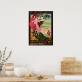 Vintage Travel, Sables d'Or les Buttone Poster (Küche)