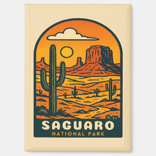 Vintage Travel Saguaro Nationalpark Locarno Magnet