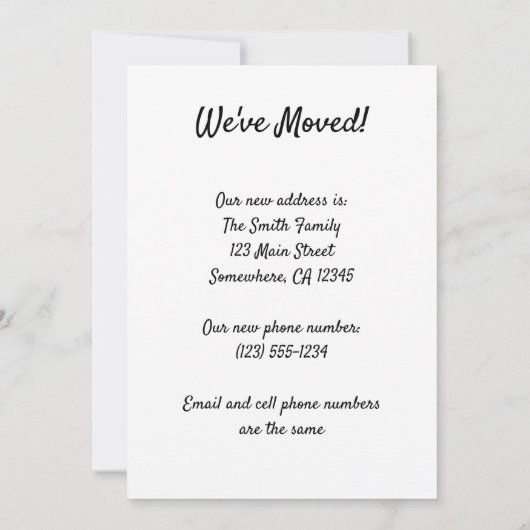 Vintage Travel San Francisco Adressenänderung Einladung (Rückseite)