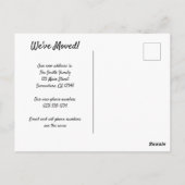 Vintage Travel San Francisco Adressenänderung Postkarte (Rückseite)