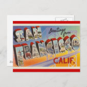 Vintage Travel San Francisco Postkarte (Vorne/Hinten)