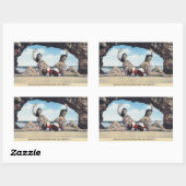 Vintage Travel - Santa Cruz Rechteckiger Aufkleber (Blatt)