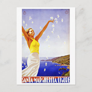 Vintage Travel Santa Margherita Ligure Italien Postkarte