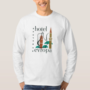 Vintage Travel Sarajevo Hotel Etikett T-Shirt