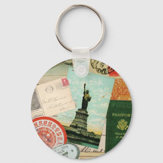 Vintage Travel...schlüsselanhänger Schlüsselanhänger (Vorderseite)