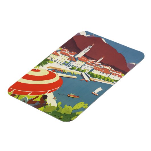 Vintage Travel Schweiz Magnet (Linke Seite)