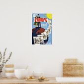 Vintage Travel See Europe Poster (Küche)