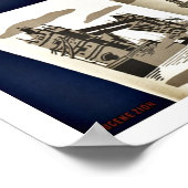 Vintage Travel See Europe Poster (Ecke)