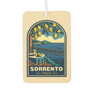 Vintage Travel Sorrento Italien Küstenstreifen Lan Autolufterfrischer
