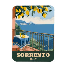Vintage Travel Sorrento Italien Seaside Retro