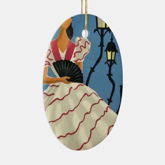 Vintage Travel Spanien Keramik Ornament (Rechts)