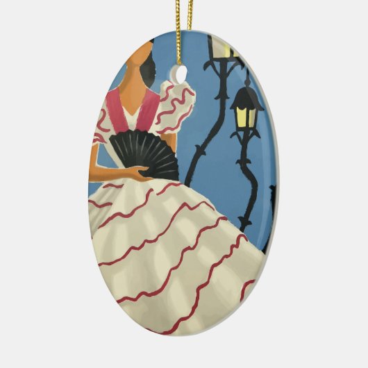 Vintage Travel Spanien Keramik Ornament (Links)