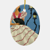 Vintage Travel Spanien Keramik Ornament (Vorne)