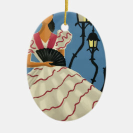 Vintage Travel Spanien Keramik Ornament