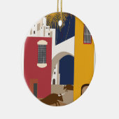 Vintage Travel Spanien Keramikornament (Rechts)