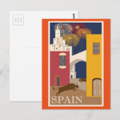 Vintage Travel Spanien Postkarte (Vorne/Hinten)