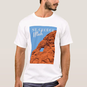 Vintage Travel St. George Utah Felsformationen T-Shirt