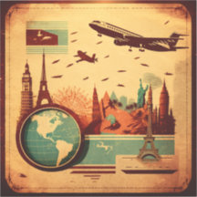 Vintage Travel Stickers