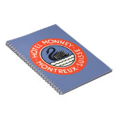 Vintage Travel, Swan Bird Hotel Monney Schweiz Notizblock (Rechte Seite)
