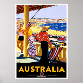 Vintage Travel Sydney Australien Poster
