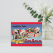 Vintage Travel - TAOS, NEW MEXICO Postkarte (Stehend Vorderseite)